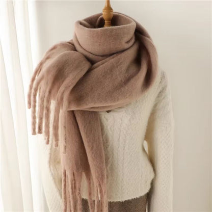 CozyLux Womens Winter Scarf  Cashmere Feel Pashmina Wrap With Tassels 3