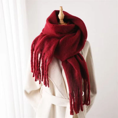 CozyLux Womens Winter Scarf  Cashmere Feel Pashmina Wrap With Tassels 13
