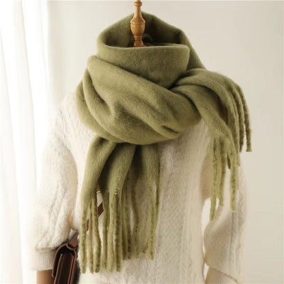 CozyLux Womens Winter Scarf  Cashmere Feel Pashmina Wrap With Tassels 16