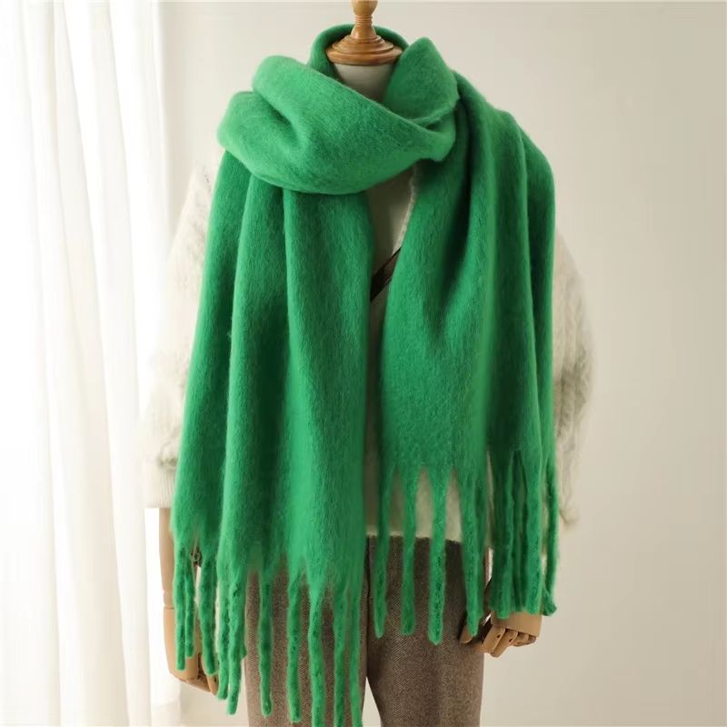 CozyLux Womens Winter Scarf  Cashmere Feel Pashmina Wrap With Tassels 18