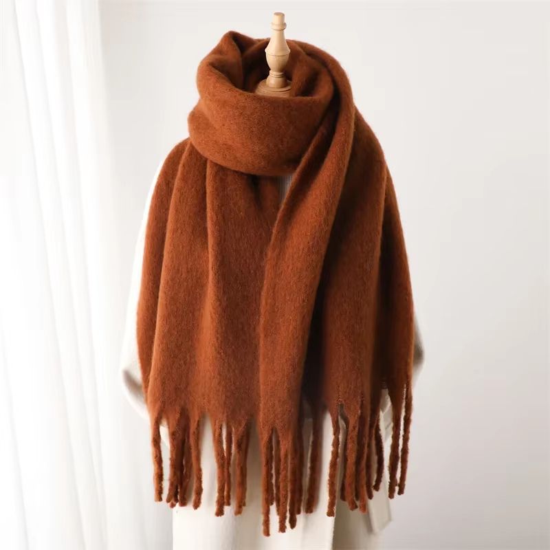 CozyLux Womens Winter Scarf  Cashmere Feel Pashmina Wrap With Tassels 20