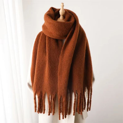 CozyLux Womens Winter Scarf  Cashmere Feel Pashmina Wrap With Tassels 20