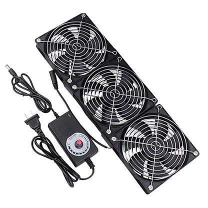 High-Flow 120 mm (4.72 in) 3000 RPM Cooling Fan with Speed Controller – Universal Chassis & Cabinet Airflow Solution