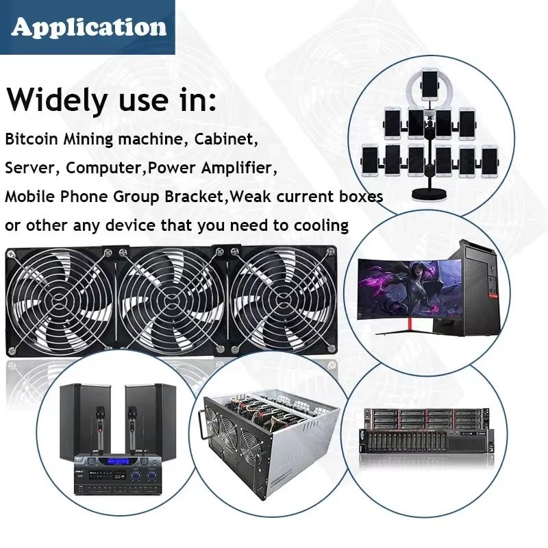 HighFlow 120 Mm 3000 RPM Cooling Fan With Speed Controller  Universal Chassis  Cabinet Airflow Solu 5