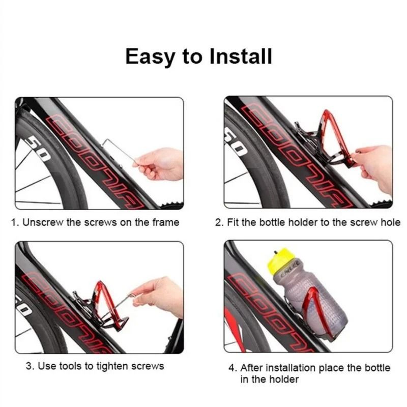 2PCS Lightweight Bicycle Bottle Holder For Road And Mountain Bikes 3