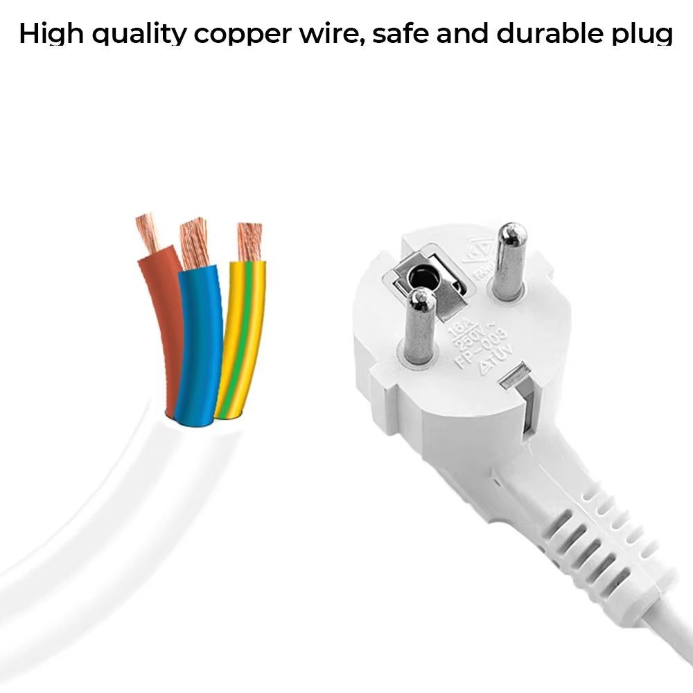 VoltTower 12Way Power Strip  USB Charging Station  28 M Extension Cord EU Plug 1