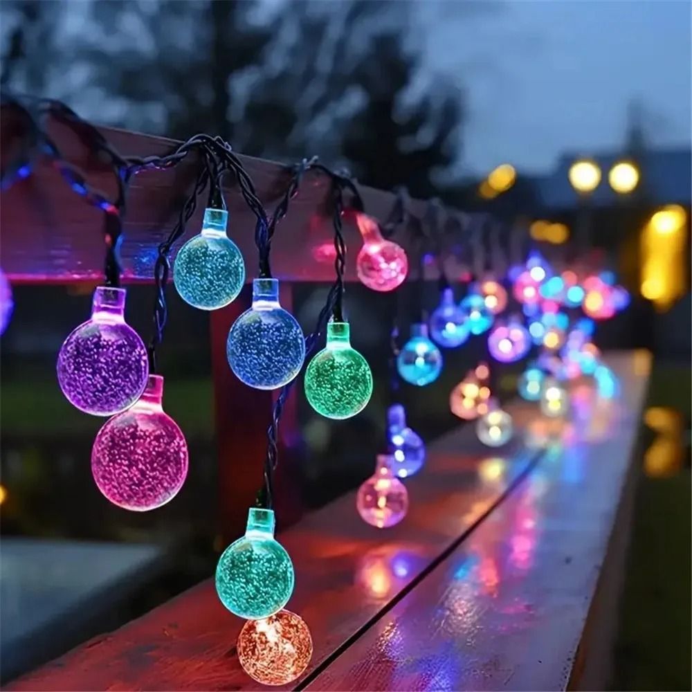 SolarPowered Bubble Ball String Lights For Outdoor Decor And Festivals 1
