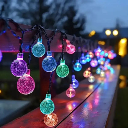 SolarPowered Bubble Ball String Lights For Outdoor Decor And Festivals 1