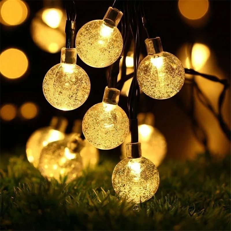 SolarPowered Bubble Ball String Lights For Outdoor Decor And Festivals 2