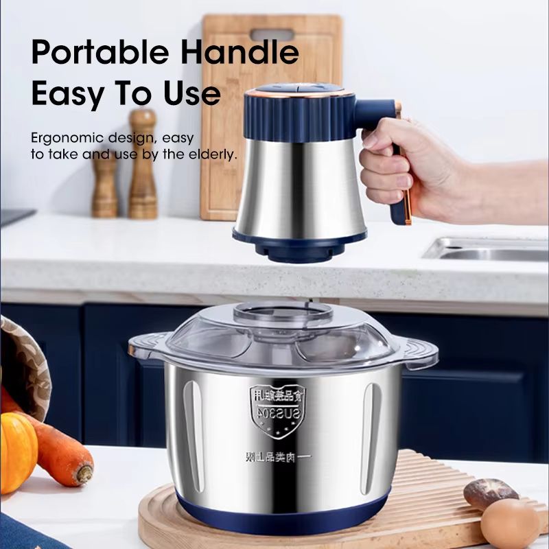 PowerPrep 5 L Electric Meat Grinder  Food Crusher  Stainless Steel Multifunctional Kitchen Processo 5