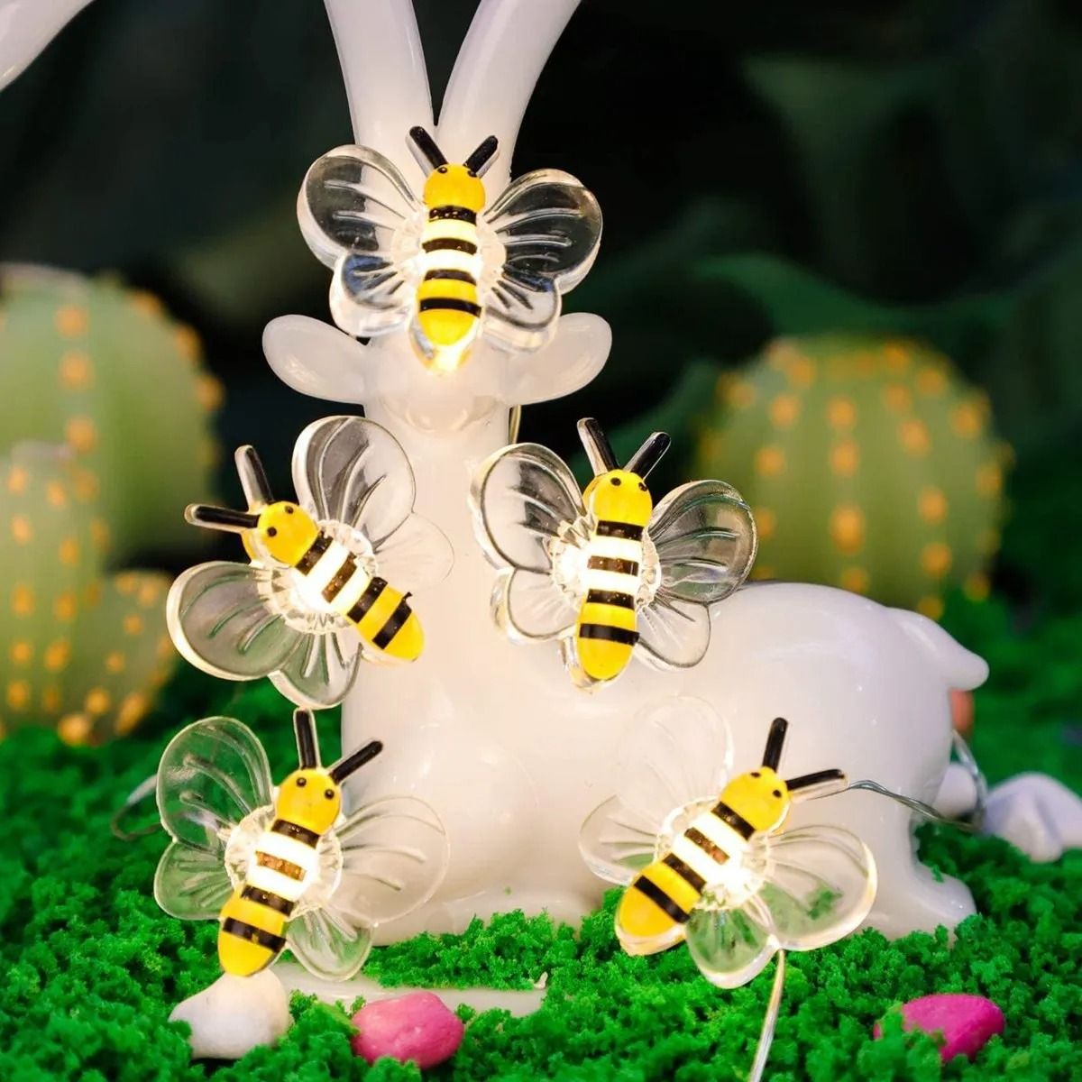 BatteryOperated Bee String Lights For Garden Bedroom And Party Decoration 4