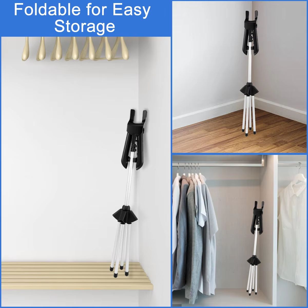 AllInOne Adjustable Steamer Stand  Handheld Ironing Board 84160 Cm Portable Foldable Garment Rack 4