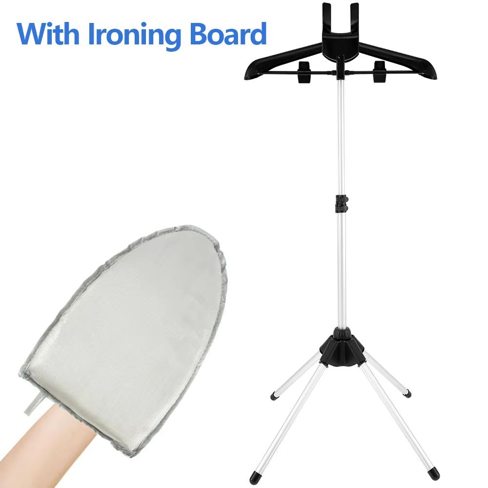 AllInOne Adjustable Steamer Stand  Handheld Ironing Board 84160 Cm Portable Foldable Garment Rack 8