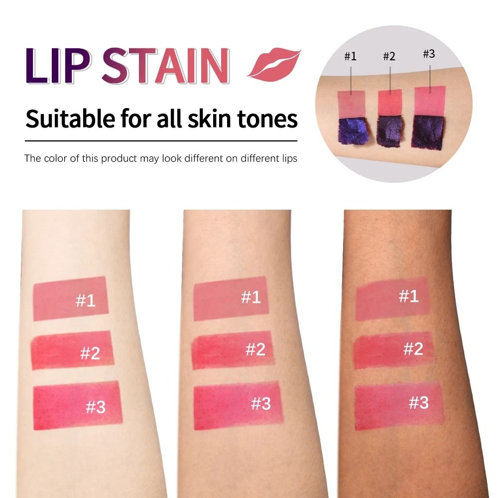 Peel Off Lip Stain Tint  Long Lasting Waterproof Natural Lip Color 4