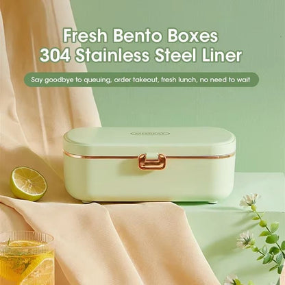 HeatWave 900 ML Electric Lunch Box  Portable SelfHeating Food Warmer  Steaming Cooking Pot 2