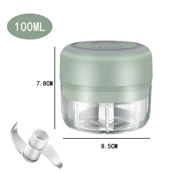 Electric Garlic Chopper And Meat Mincer  100ML250ML Portable Food Processor 9