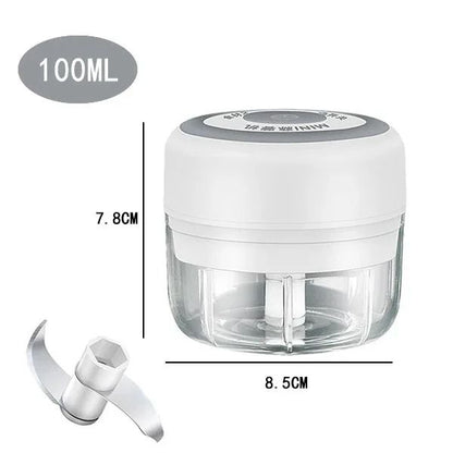 Electric Garlic Chopper And Meat Mincer  100ML250ML Portable Food Processor 7