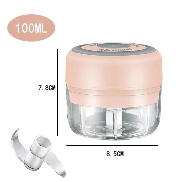Electric Garlic Chopper And Meat Mincer  100ML250ML Portable Food Processor 8