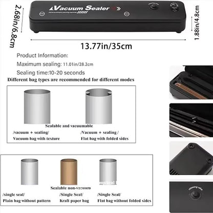 FreshSeal 220 V110 V Electric Vacuum Sealing Machine  Household FoodPreservation Bag Packager 2