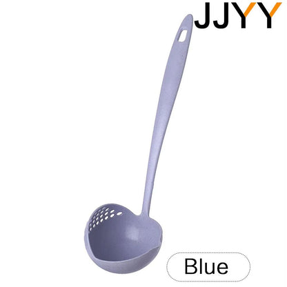JJYY 2in1 Long Handle Spoon  Colander Filter  DualFunction Kitchen Ladle With Draining Holes 6
