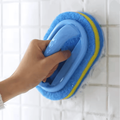 CleanEase Handle Scrub Brush with Thick Sponge
