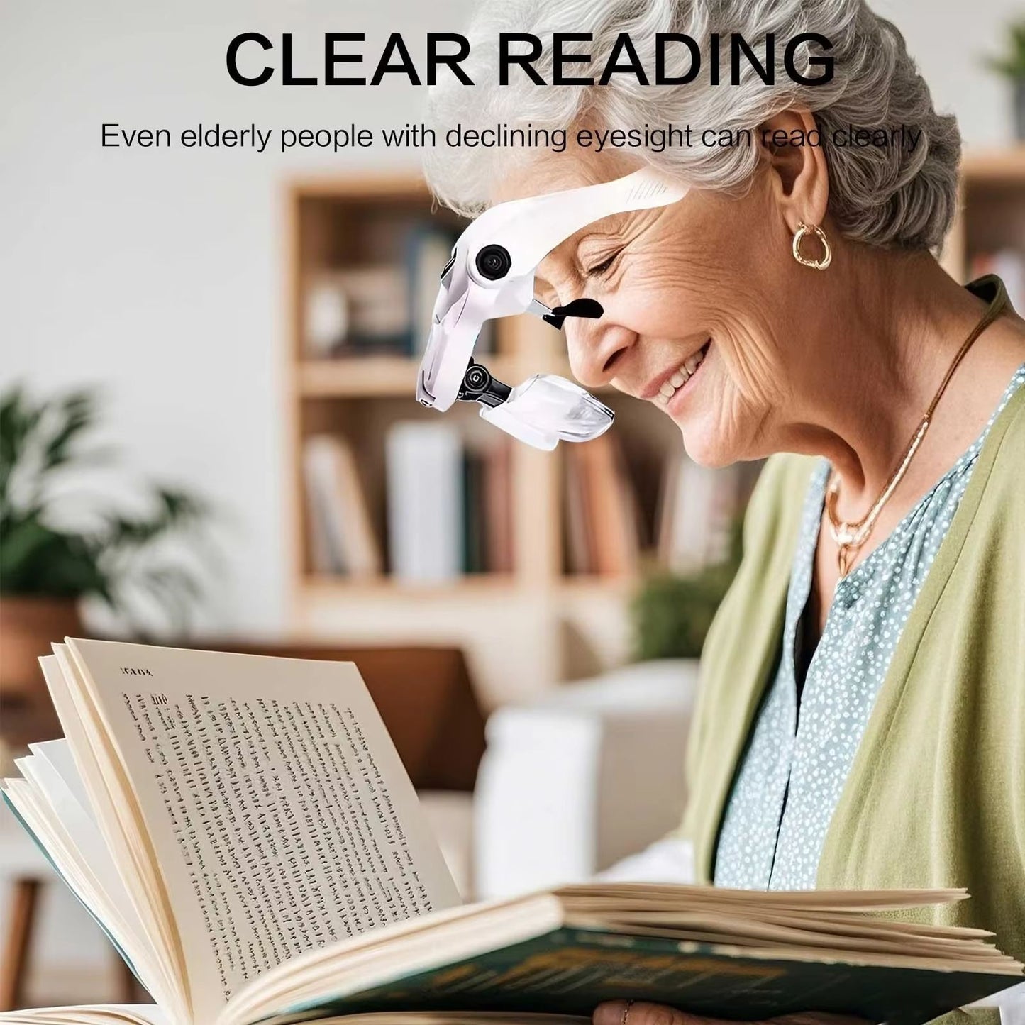 Headband LED Magnifying Loupe  Jewelers Precision Glasses With Optical Lens  Builtin Light 3