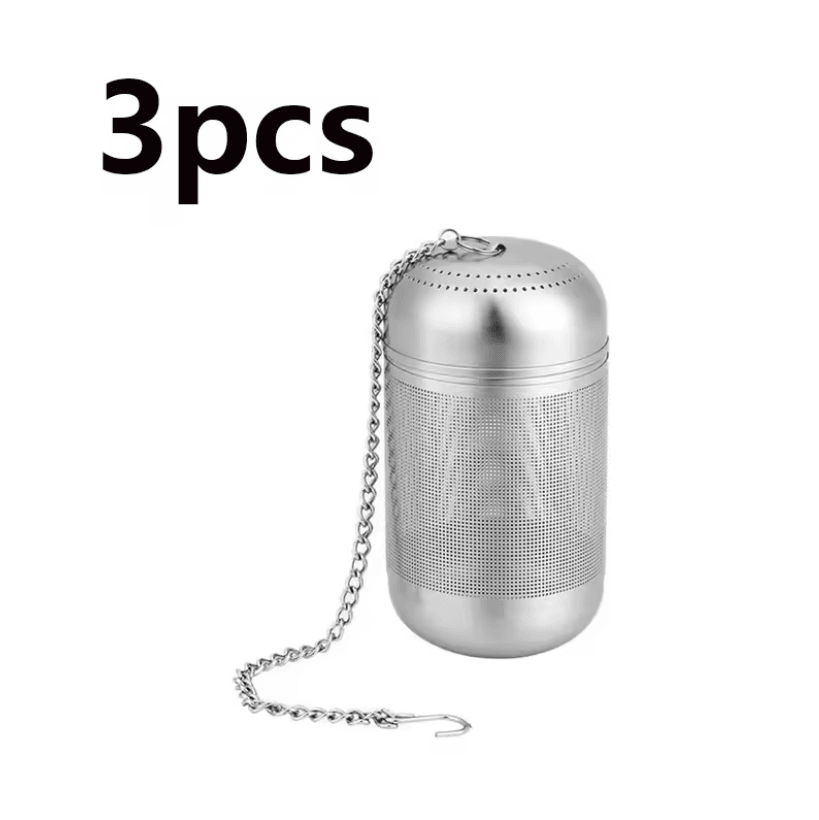 BrewEase Stainless Steel Tea Infuser Ball With Fine Mesh Filter 8