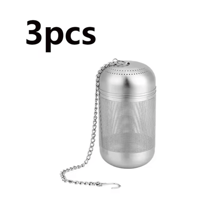 BrewEase Stainless Steel Tea Infuser Ball With Fine Mesh Filter 8