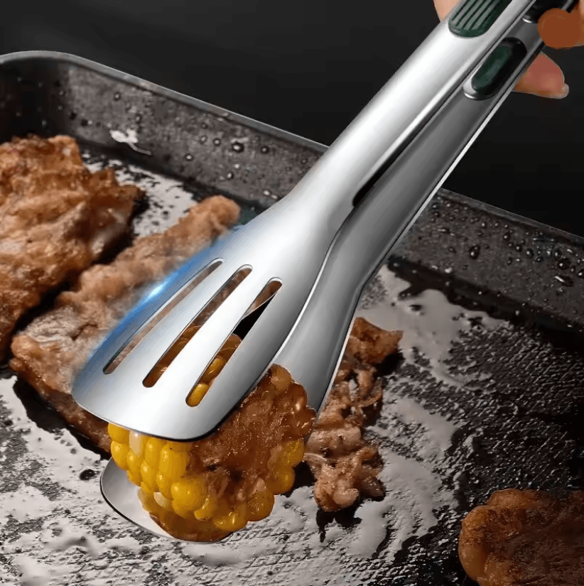 GripEase Stainless Steel Food Tongs 2