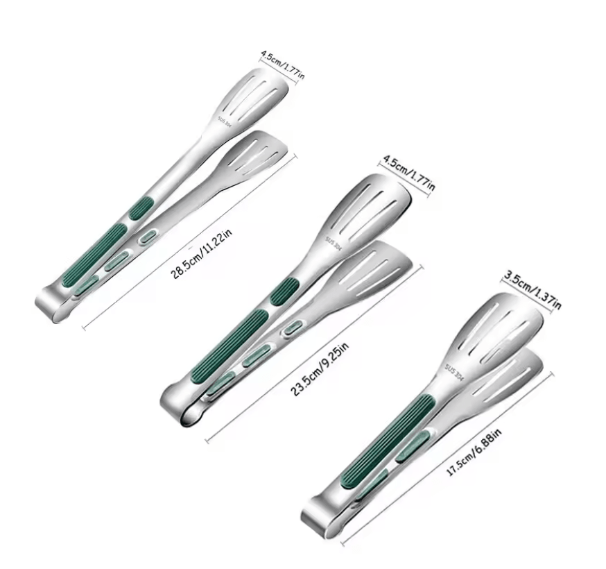 GripEase Stainless Steel Food Tongs 3