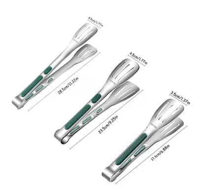 GripEase Stainless Steel Food Tongs 3