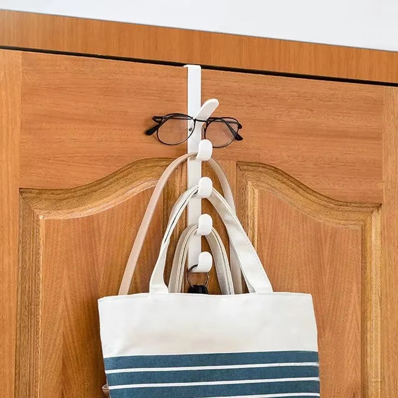 SpaceSaver OvertheDoor Clothes  Bag Hanger Rack  Plastic Home Storage Organizer For Bags Purse Rail 3