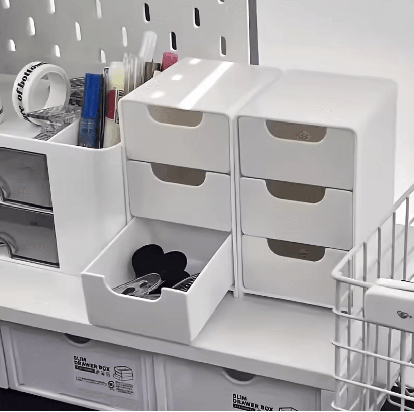 OrganEase 3 Tier Desk Organizer with Drawers