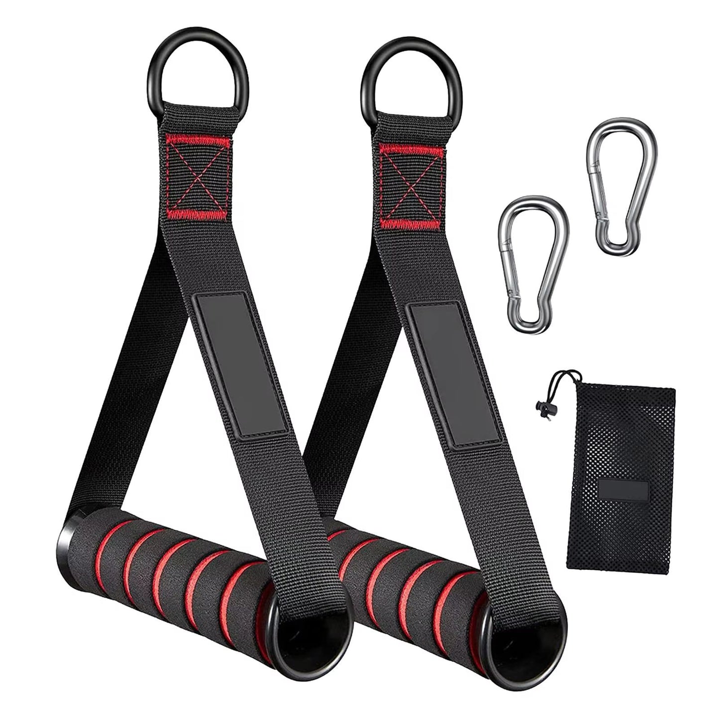 Dual Grip Resistance Band Handles  HeavyDuty Cable Machine  Band Attachment 2Pack 1