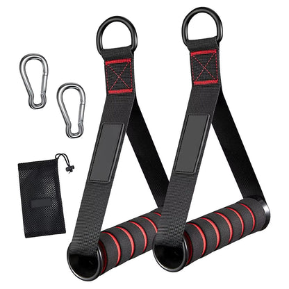 Dual Grip Resistance Band Handles  HeavyDuty Cable Machine  Band Attachment 2Pack 2