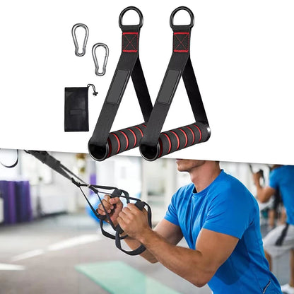 Dual Grip Resistance Band Handles  HeavyDuty Cable Machine  Band Attachment 2Pack 3