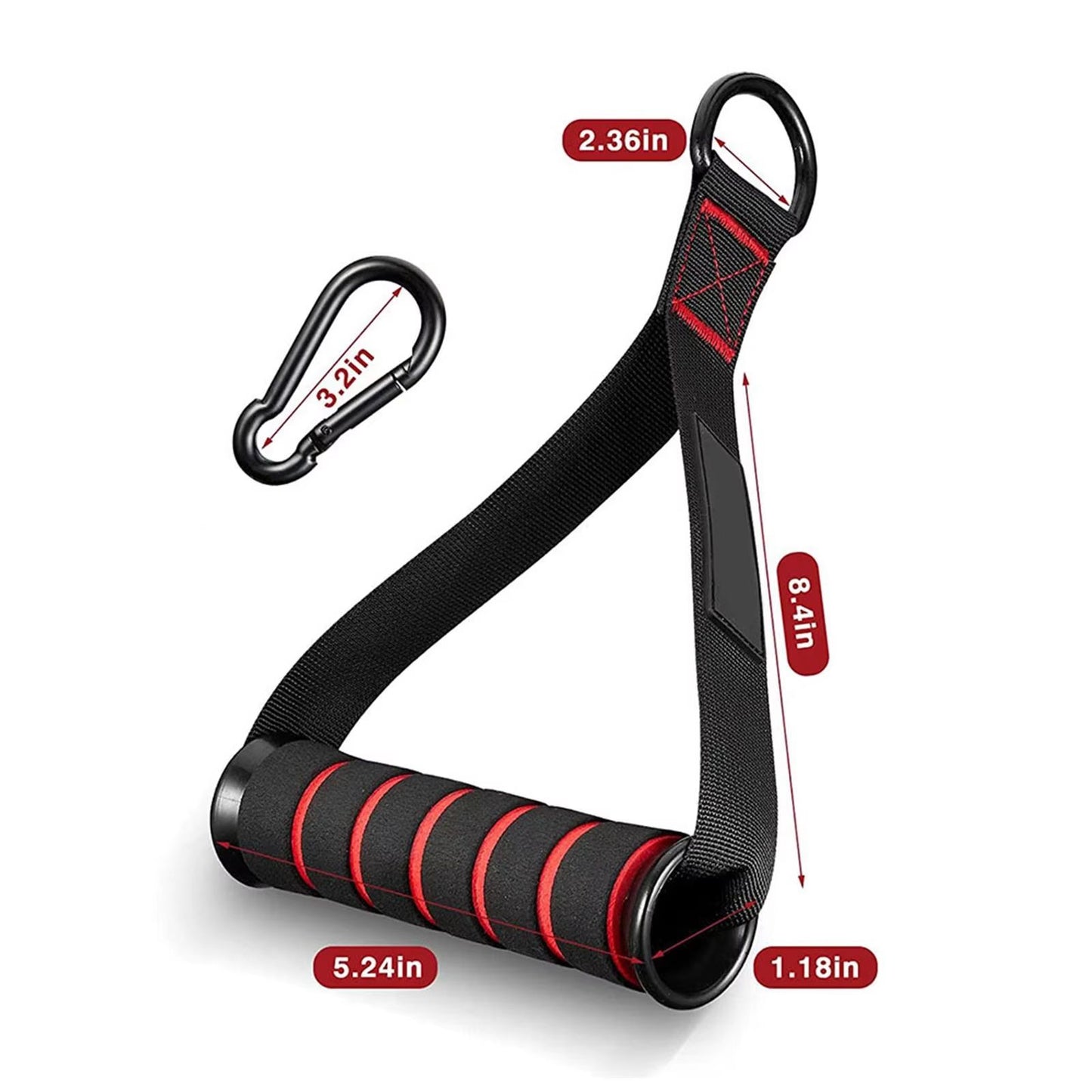 Dual Grip Resistance Band Handles  HeavyDuty Cable Machine  Band Attachment 2Pack 5