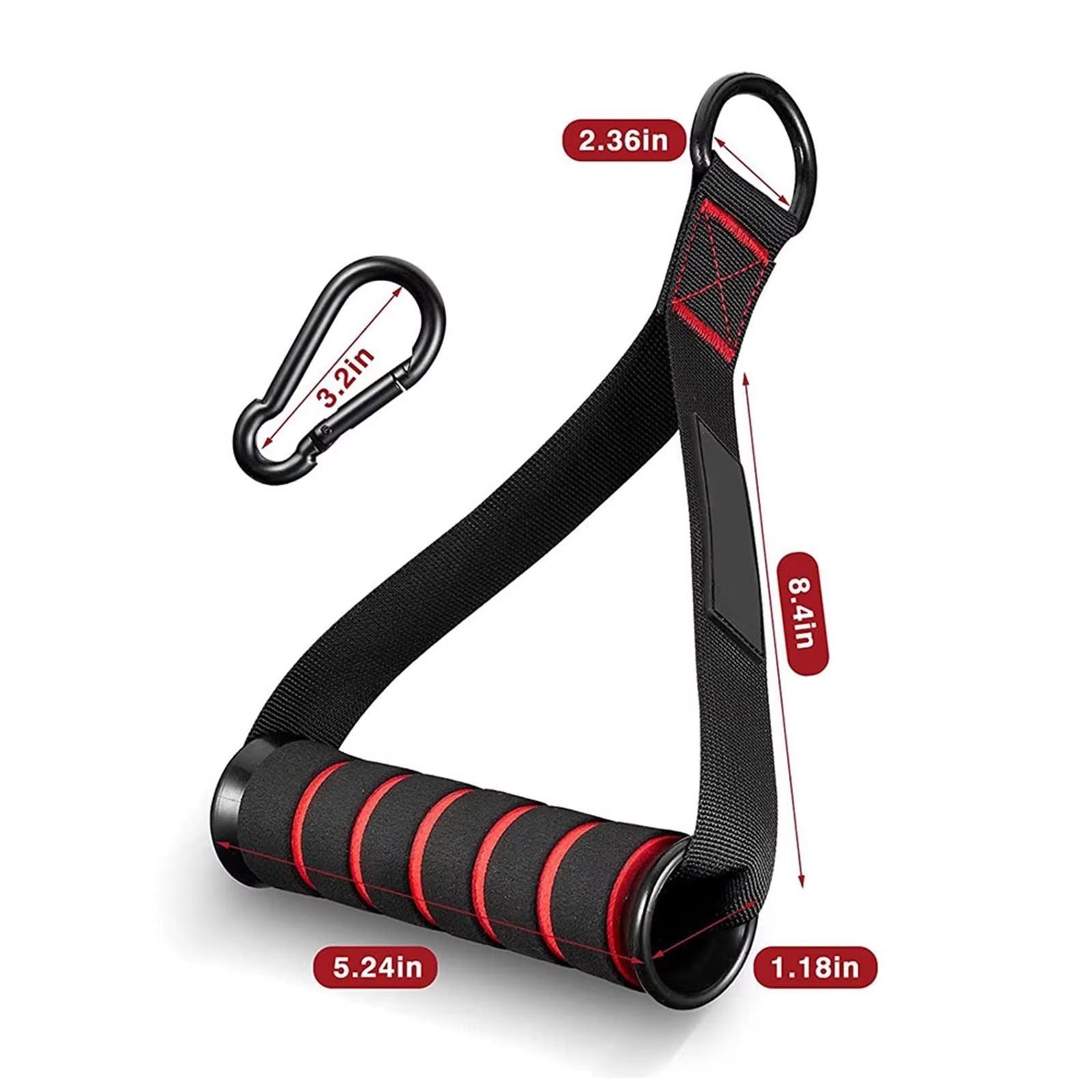 Dual Grip Resistance Band Handles  HeavyDuty Cable Machine  Band Attachment 2Pack 5