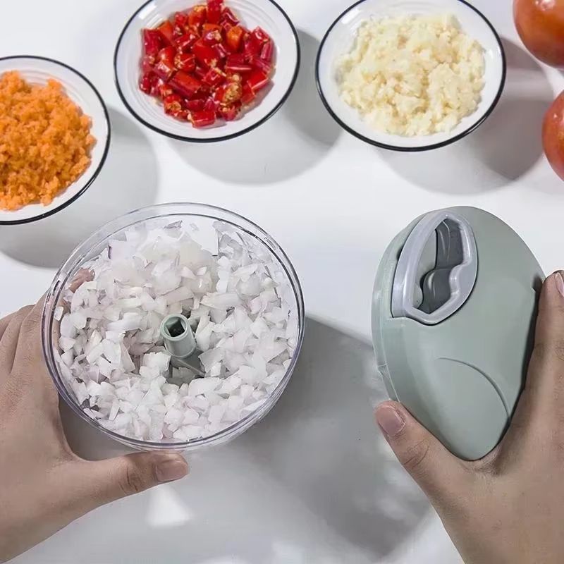 MultiFunction Manual Garlic Press  Food Chopper  Vegetable Cutter Meat Masher  Garlic Grinder In On 1