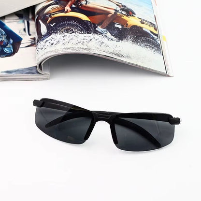 2Pack NightVision  AntiGlare Driving Sunglasses  HalfFrame Polarized UV400 Driver Goggles 1