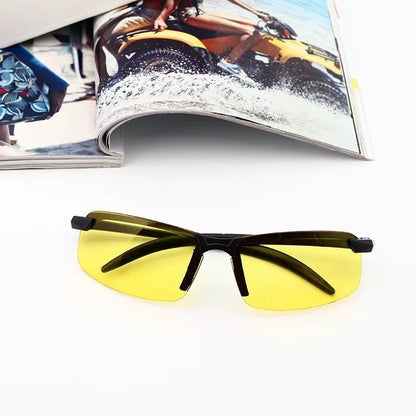 2Pack NightVision  AntiGlare Driving Sunglasses  HalfFrame Polarized UV400 Driver Goggles 2