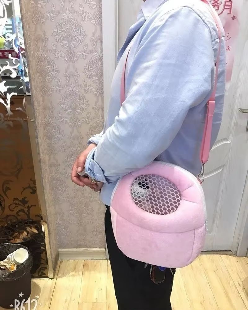 Breathable Small Pet Travel Carrier Bag  Rabbit Hamster  Guinea Pig Warm HandHeld Pouch 4