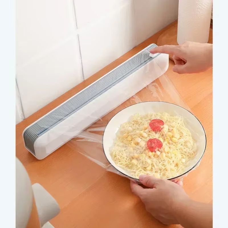Magnetic Kitchen Wrap Dispenser  Cutter Box  Reusable Cling Film Foil  Aluminum Dispenser 3