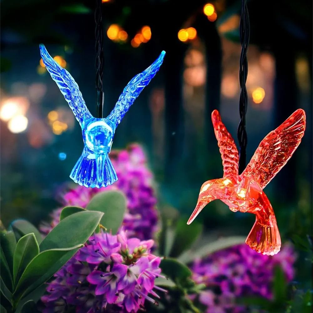 20LED Solar Hummingbird String Lights For Garden And Holiday Decoration 1