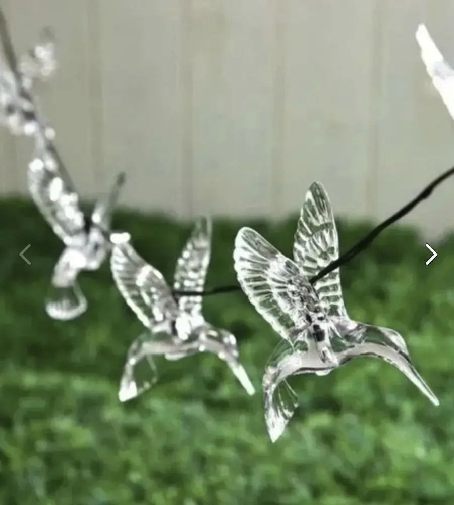 20LED Solar Hummingbird String Lights For Garden And Holiday Decoration 6