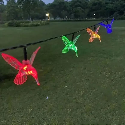 20LED Solar Hummingbird String Lights For Garden And Holiday Decoration 8