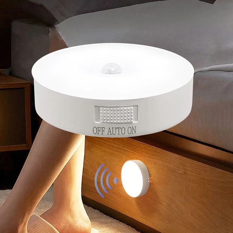 Motion Sensor Rechargeable LED Night Light for Bedroom, Closet, and Hallway