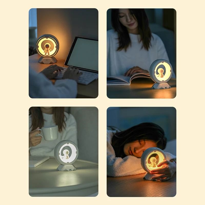 Rechargeable Astronaut LED Touch Lamp  Dimmable Night Light For Kids And Bedrooms 5