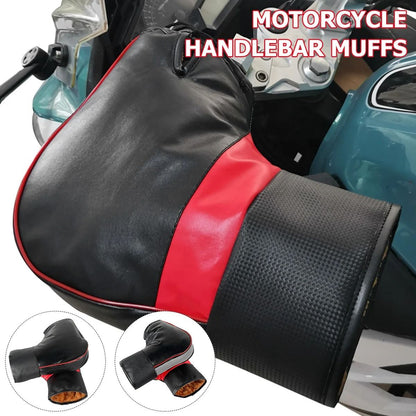 Motorcycle Handlebar Muffs Warm Waterproof Winter Grip Covers 2