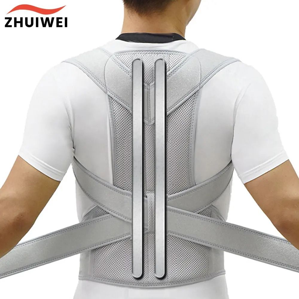 Adjustable Upper Back Posture Corrector with Shoulder and Clavicle Support Strap